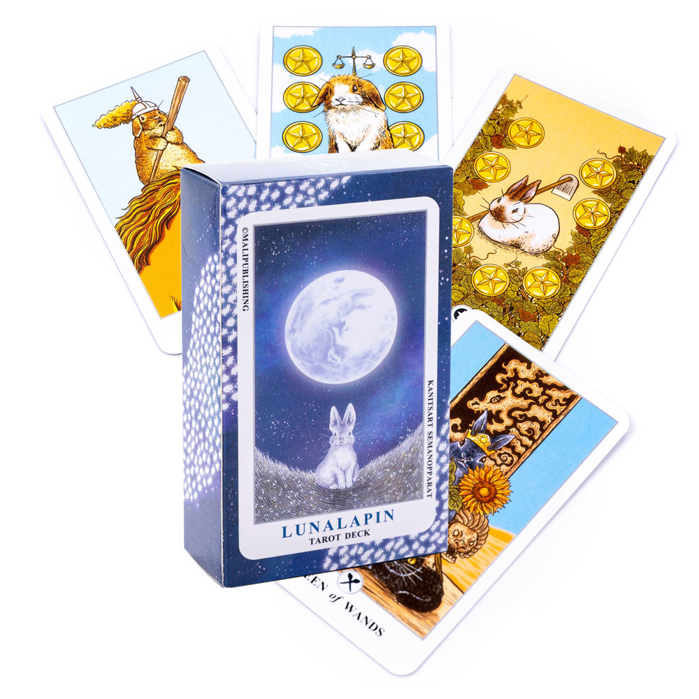 可爱兔子塔罗牌 lunalapin rabbit tarot兔子动物塔罗卡牌