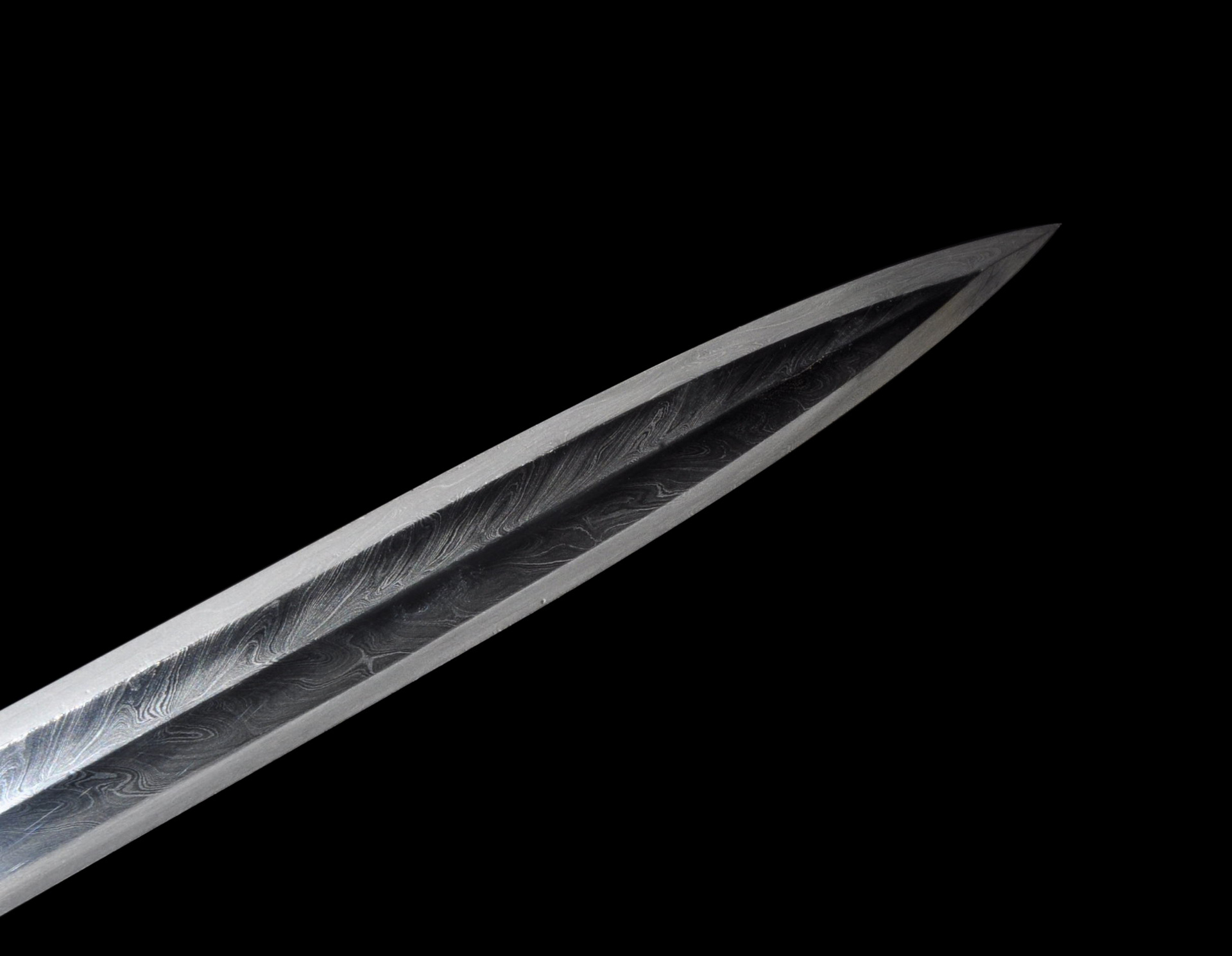 跨境龙泉刀剑手工锻打素装汉剑一体铁装传统春秋剑冷兵器未开刃