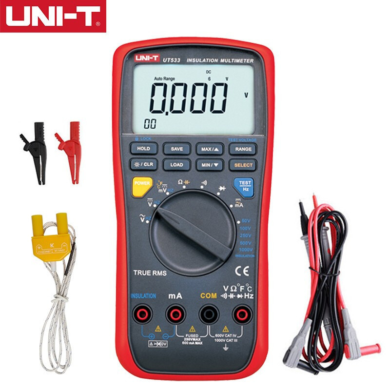 优利德(uni-t)ut533 手持式绝缘电阻万用表多功能数字-阿里巴巴