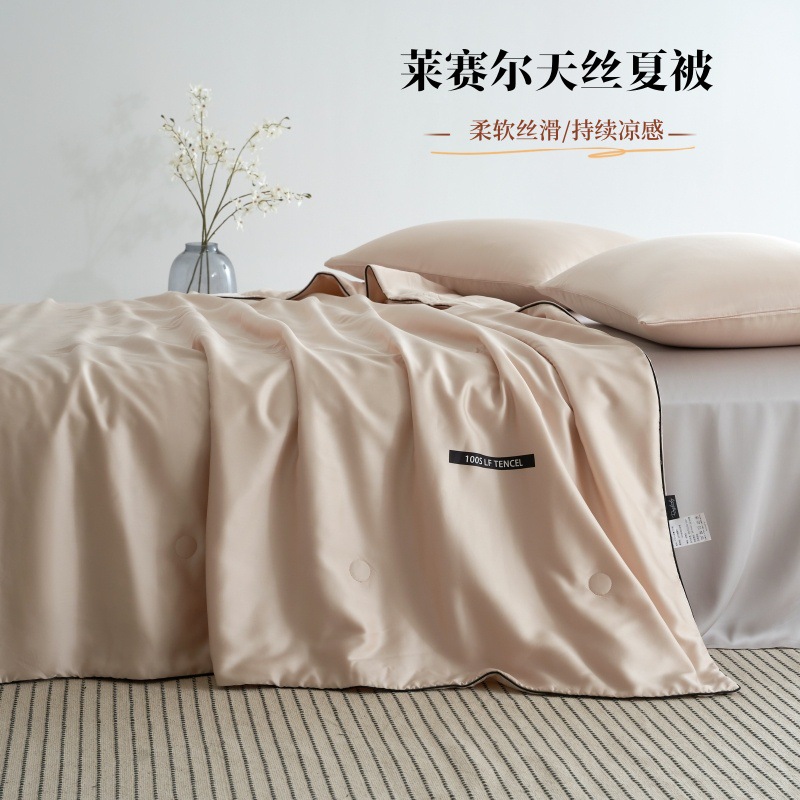 100s莱赛尔天丝夏被空调被夏季凉感冰丝被子可机洗新款轻奢夏凉被