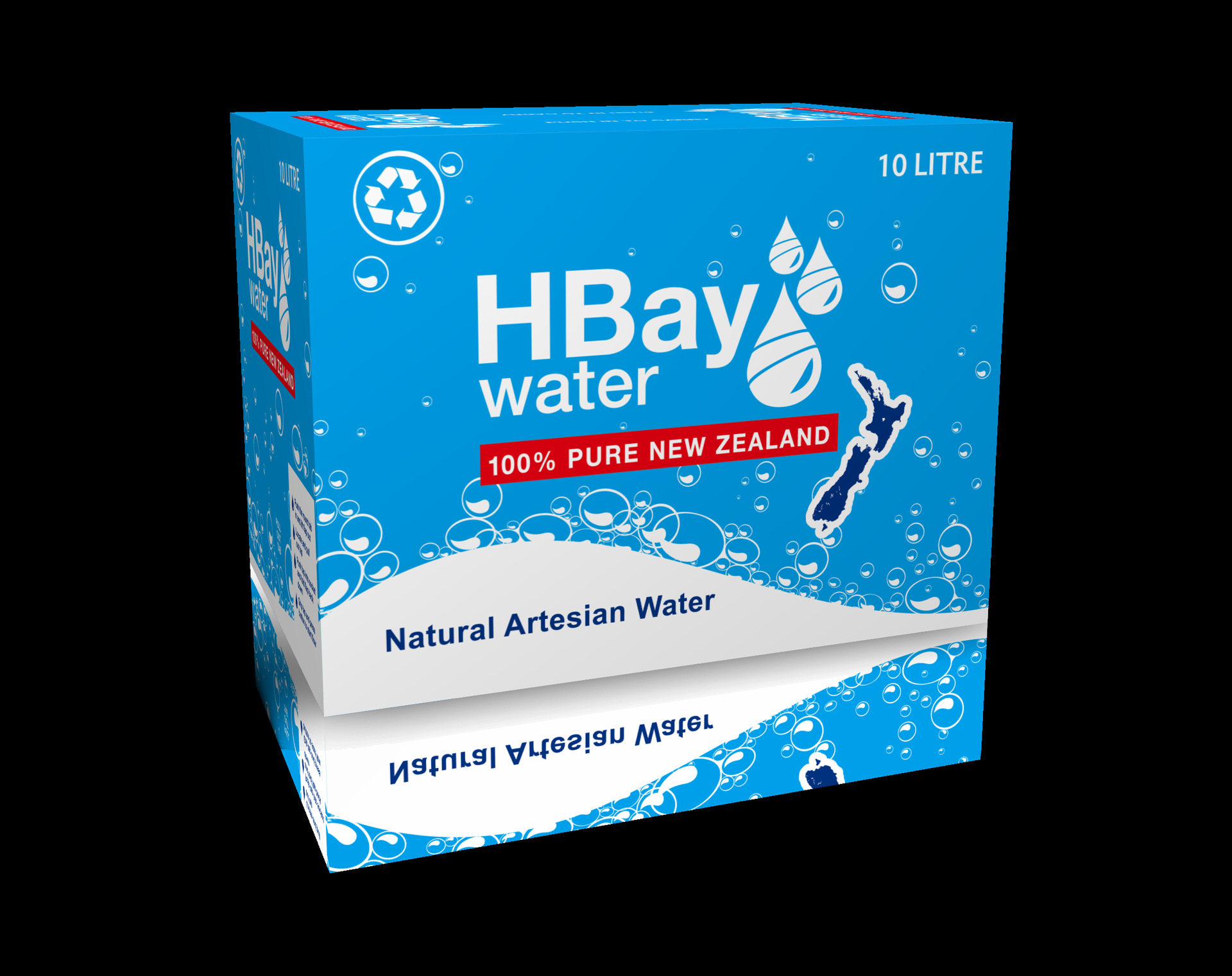 批发hbay纽湾天然矿泉水新西兰原装进口小分子水500ml*24支整箱装