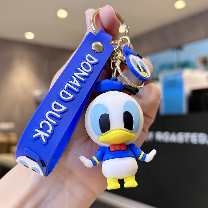 Cartoon Mickey Minnie Keychain Cars and Bags Stitch Key Wholesale Pendant Cute Mickey Mouse Key Ring