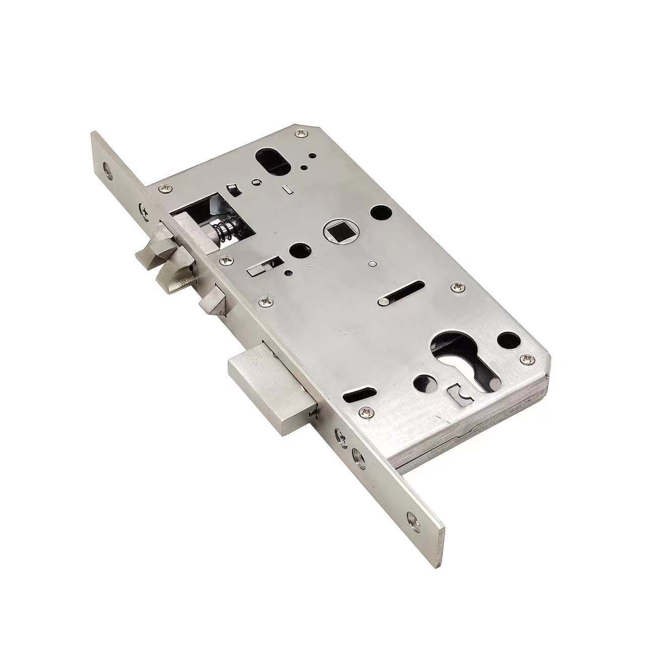 5572 6072双快双活锁体欧标不锈钢木门锁体联动上提快开指纹锁体