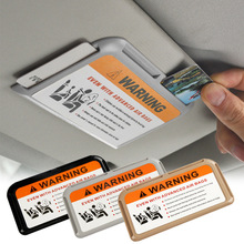 Car Card Clip Sun Visor Organizer Temporary Parking Card跨境