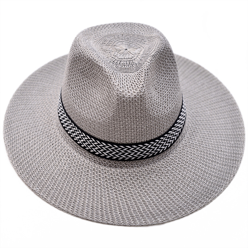 Farmer Straw Hat Summer Outdoor Men Sun-Proof Sun Hat Breathable Cool Hat Men's Fishing Straw Hat Middle-Aged and Elderly Bucket Hat