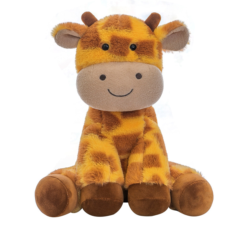 plush toy giraffe pillow cute sitting version deer doll plush toys girl to sleep with doll gift