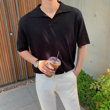男士短袖T恤韩版潮流夏季新款简约男装翻领polo衫半袖上衣