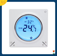 英文版电地暖电采暖温度控制器开关面板大功率温控器地暖温控开关