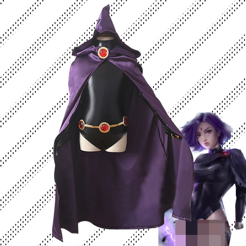 dc漫画英雄cos乌鸦少年泰坦渡鸦儿童成人版万圣节cosplay服装现货