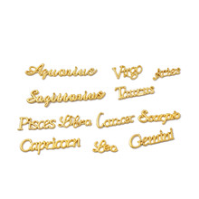 亚马逊12星座符号英文字母套装合金配件diy饰品水晶十二星座材料