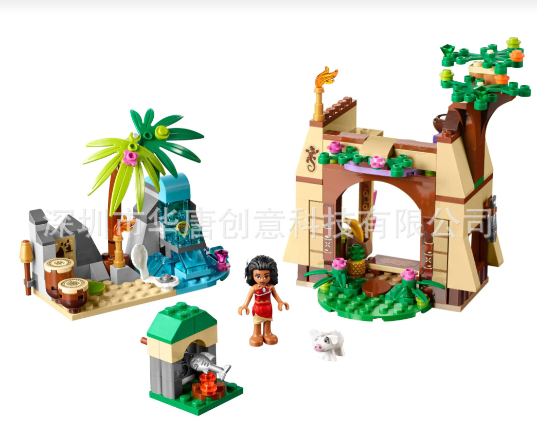 女孩系列莫亚娜的海岛冒险 25004 10662 兼容乐高拼装积木玩具