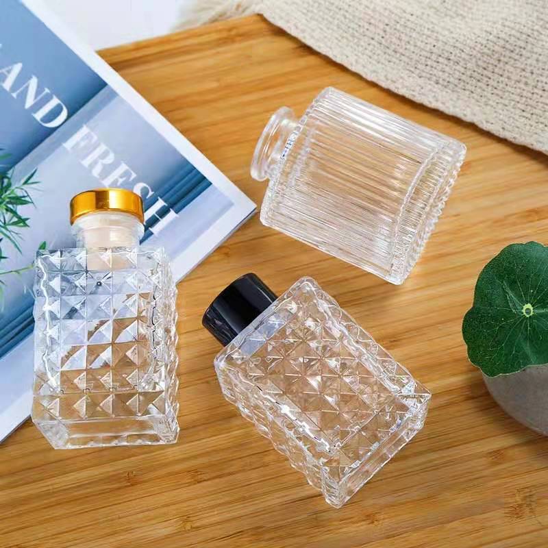 香薰瓶子空瓶简约香薰小空瓶创意空瓶子藤条干花挥发扩散香瓶