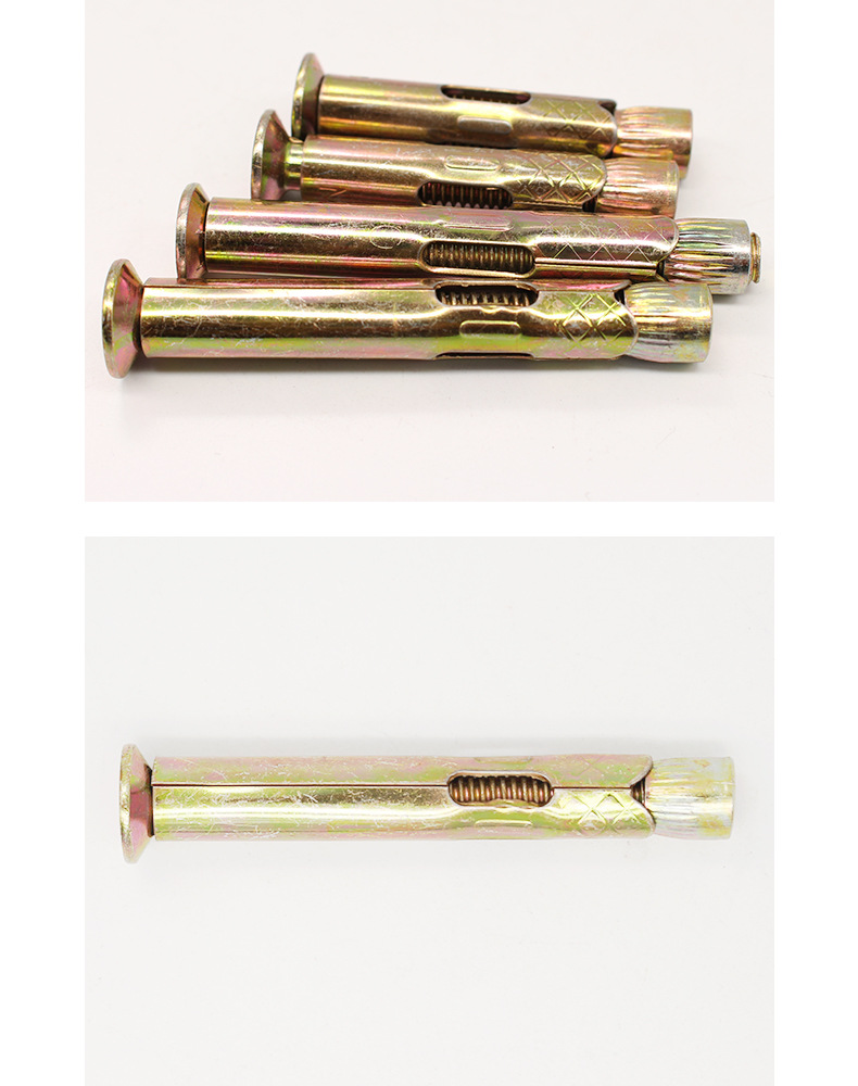 内膨胀平头机丝平头沉头十字内膨胀螺丝m6m8m10隐形膨胀螺丝