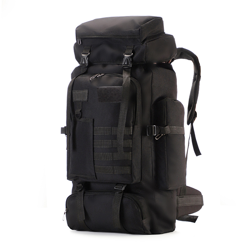 新款户外大容量迷彩战术运动背包80l牛津布大型登山包男士露营