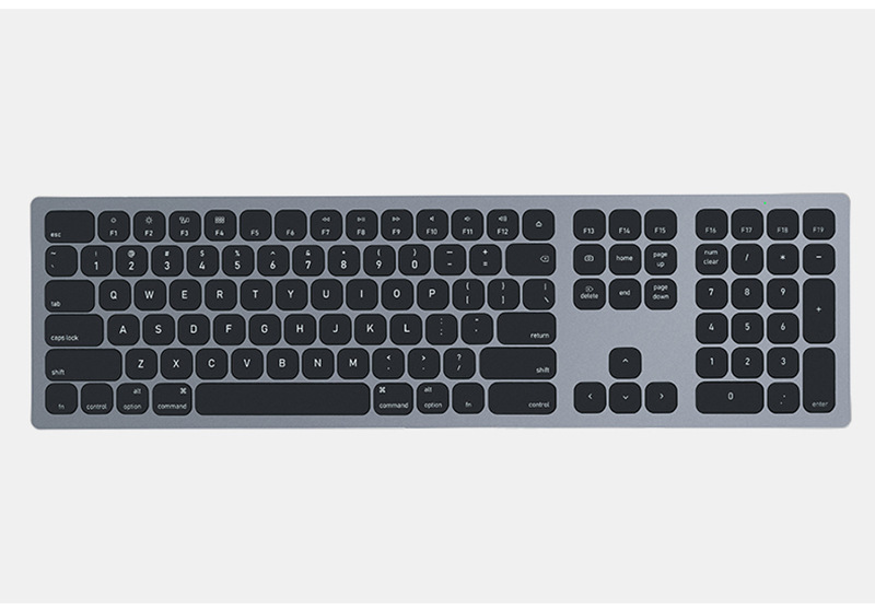 106键有线键盘 苹果mac专用金属多功能按键usb接口键盘圆形按键