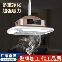 Light Ocean棋牌室麻将机吸烟灯空气净化器升降吊灯专用直排茶楼