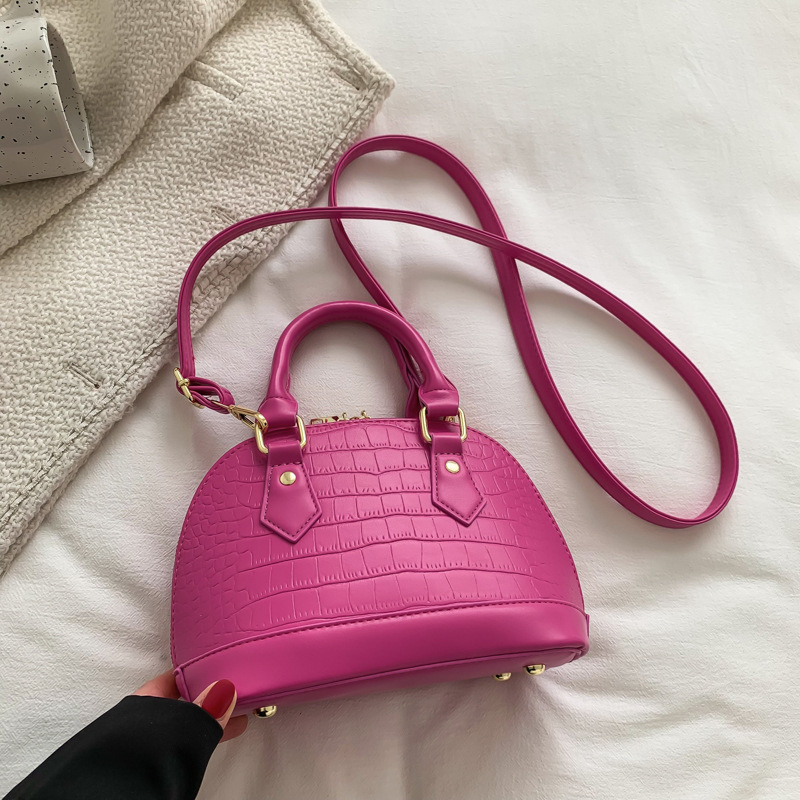 Foreign Trade Cross-Border Entity Wholesale Bag Female 2022 New Crocodile Pattern Portable Shoulder Women's Bag Crossbody Bag Shell Bag