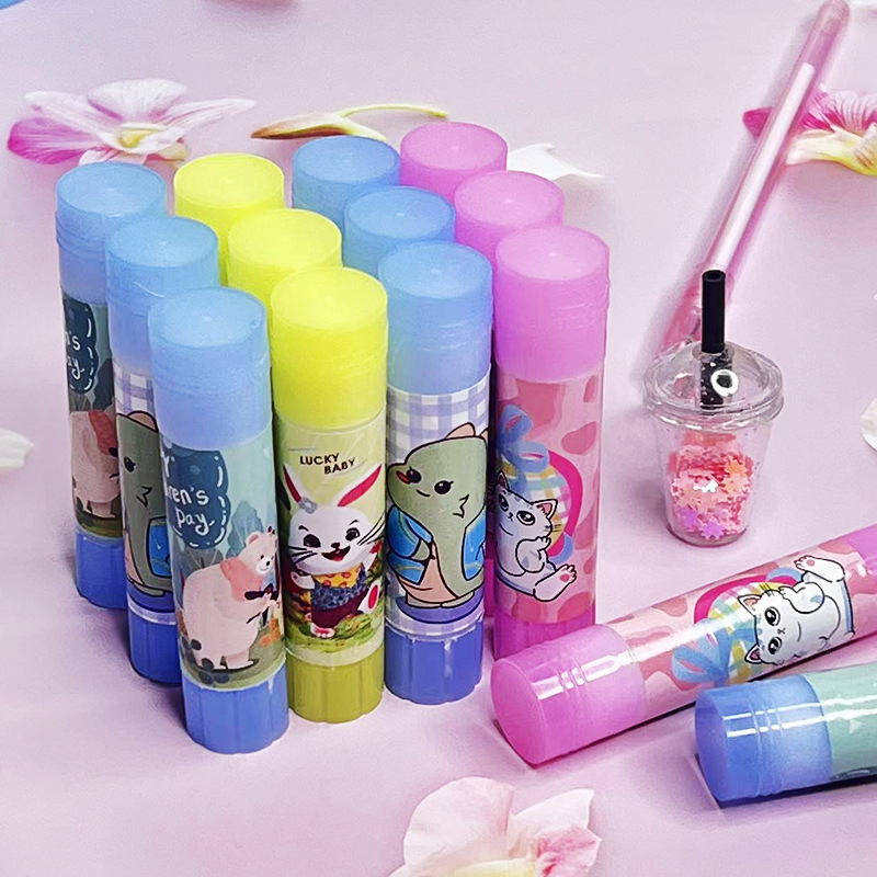 胶水卡通固体胶办公用品幼儿园儿童手工小学生文具胶棒高粘度批发