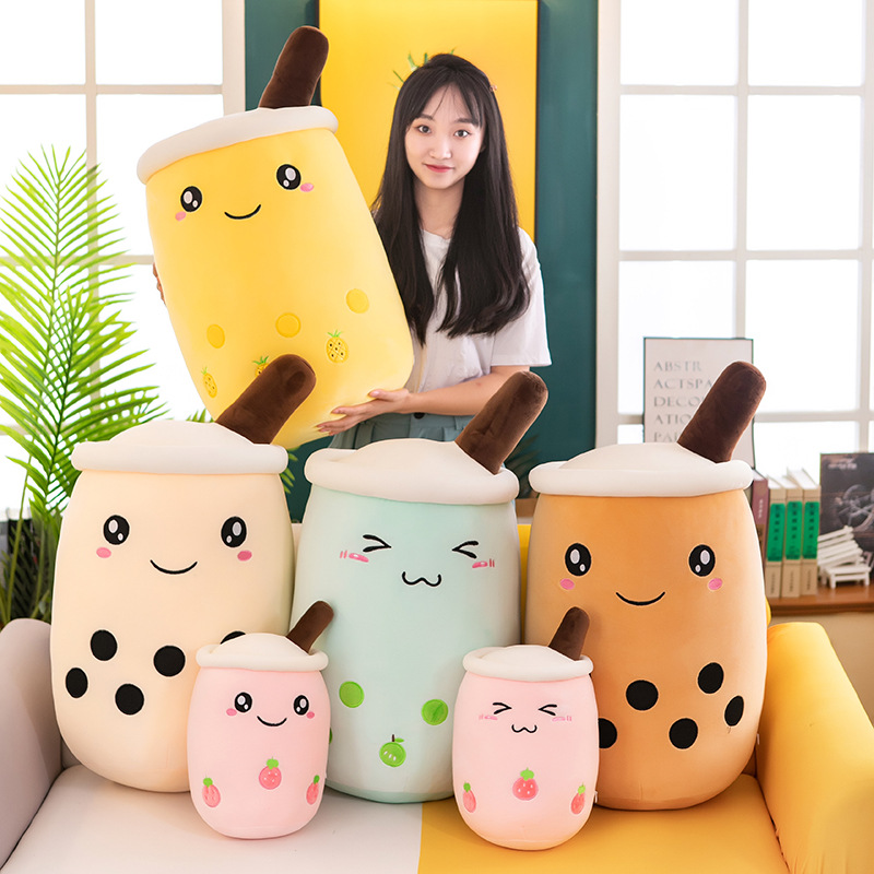 Cute Internet Celebrity Milky Tea Cup Plush Toy Pillow Small Prize Claw Doll Foreign Trade Stall Doll Factory Wholesale