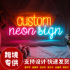 LED The neon lights customized english letter Neon Decorative lamp Luminous character sign 12V Acrylic Cross border factory