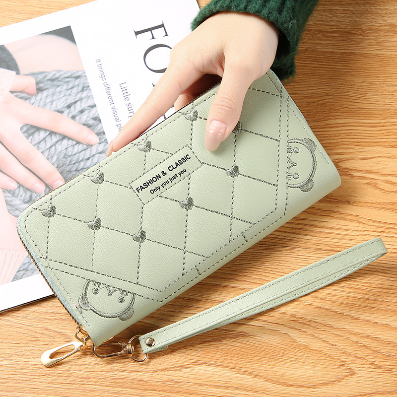 Classic Plaid Women's Bag New Ladies' Purse Women's Long Fashion Single Large Capacity Zipper Coin Purse Mobile Phone Women's Bag