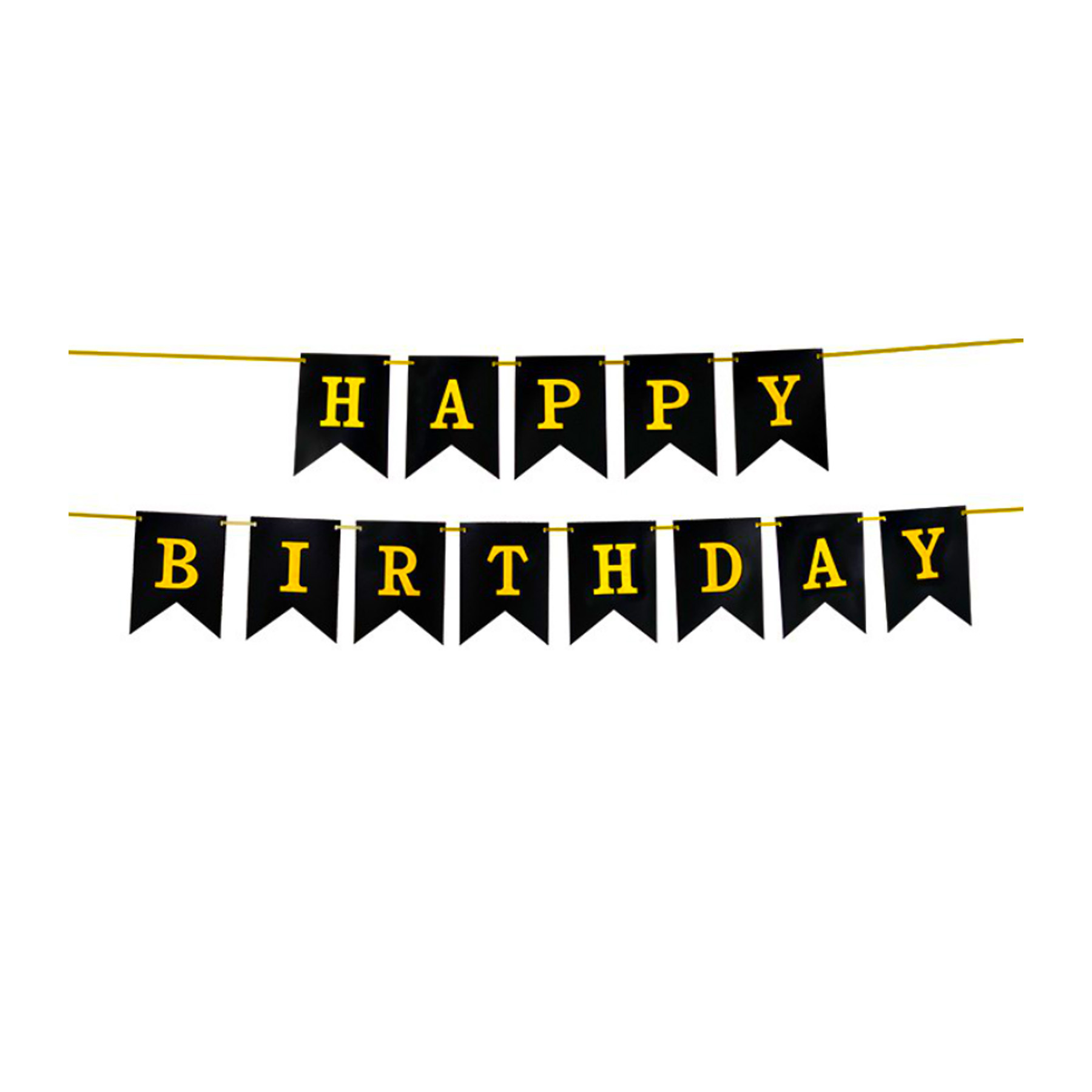 Cross-Border Fishtail Hanging Flag Gilding Letters Happy Birthday Banner Party Gathering Supplies Hanging Flag Birthday Scene Cloth