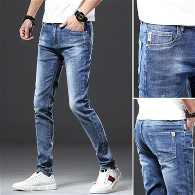 Men's Jeans Men's 2024 Autumn and Winter New Loose Straight Casual Trousers Menswear Fashion Brand Cropped Pants Wholesale