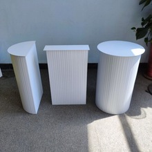 现代简约轻奢铁艺桌腿茶几吧台底座金属罗马柱圆支撑柱餐桌支架