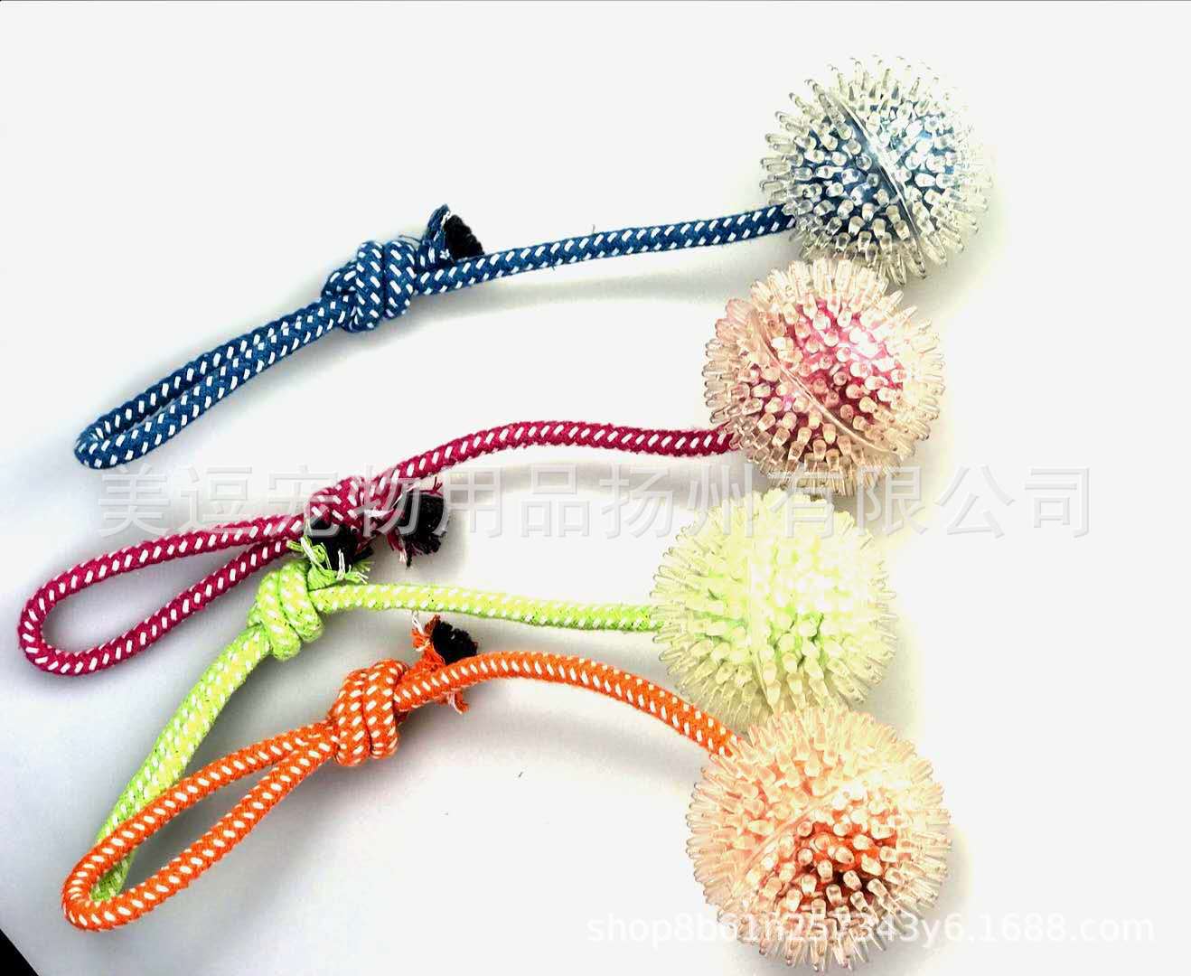宠物玩具刺球 宠物弹力玩具球 宠物互动训练多色软刺球-阿里巴巴