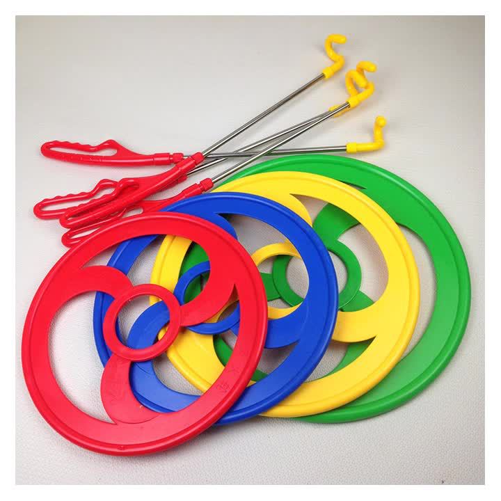 幼儿园火轮圈定制户外运动滚铁环 多规格训练器材塑料滚环健身环