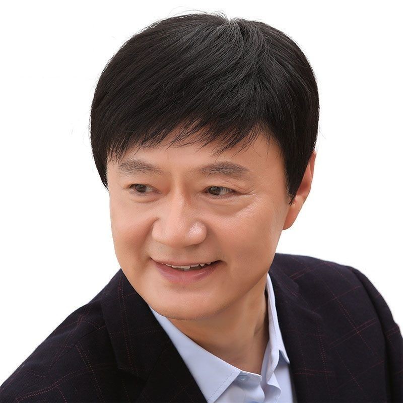 爸爸假发真头发薄款假发套中老年60到70岁高档新款男士假发全头套