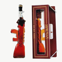 进口俄罗斯白兰地 艺术酒瓶AK47冲锋枪造型 洋酒伏特加白酒包邮