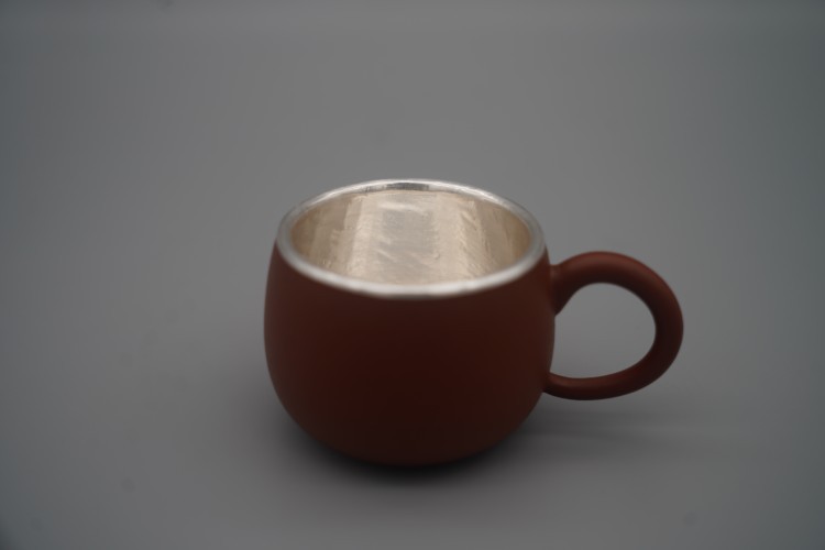710i批发999纯银茶杯紫砂包银茶杯主人杯单杯纯银内胆茶杯-阿里巴巴