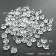 算盘珠白水晶扁隔珠隔片垫片半成品散珠 diy手链项链饰品配件串珠