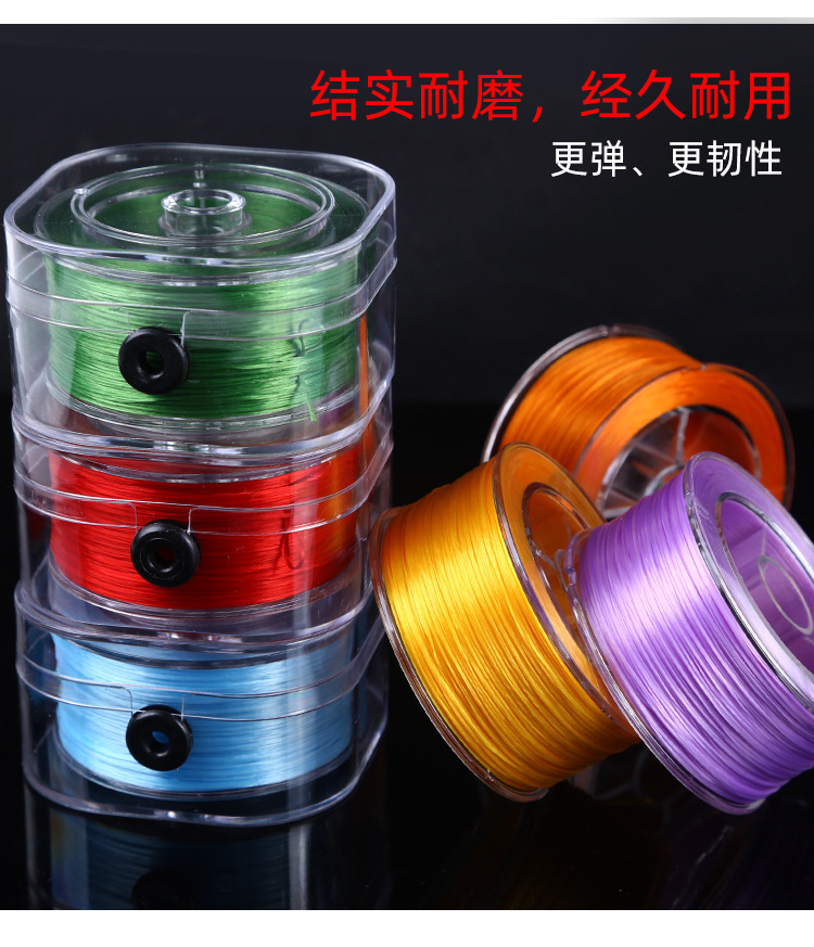 Crystal Filament Flat Spandex Elastic Thread Filament Elastic String Diy String Beads Rubber Band Thread Bracelet String Hair Extension Wire