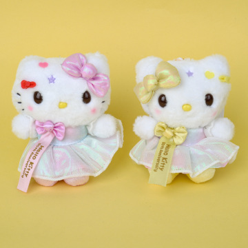日本三丽鸥hellokitty50周年kitty凯蒂猫毛绒玩具双肩包挂件礼物