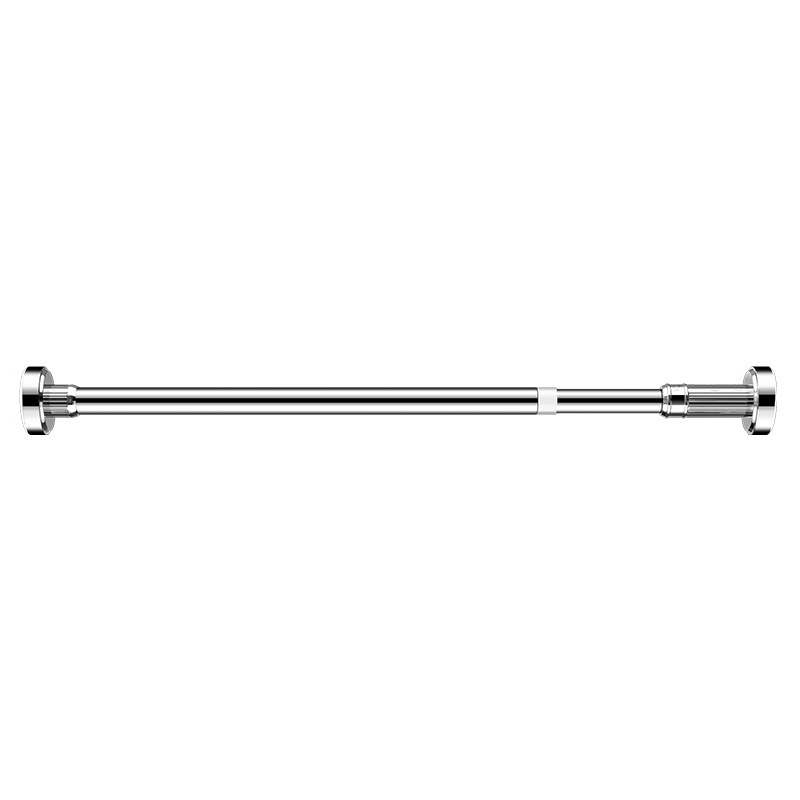 Telescopic Rod Punch-Free Home Balcony Clothing Rod Stainless Steel Curtain Rod Bathroom Shower Curtain Rod Clothes Pole of Closet Rack