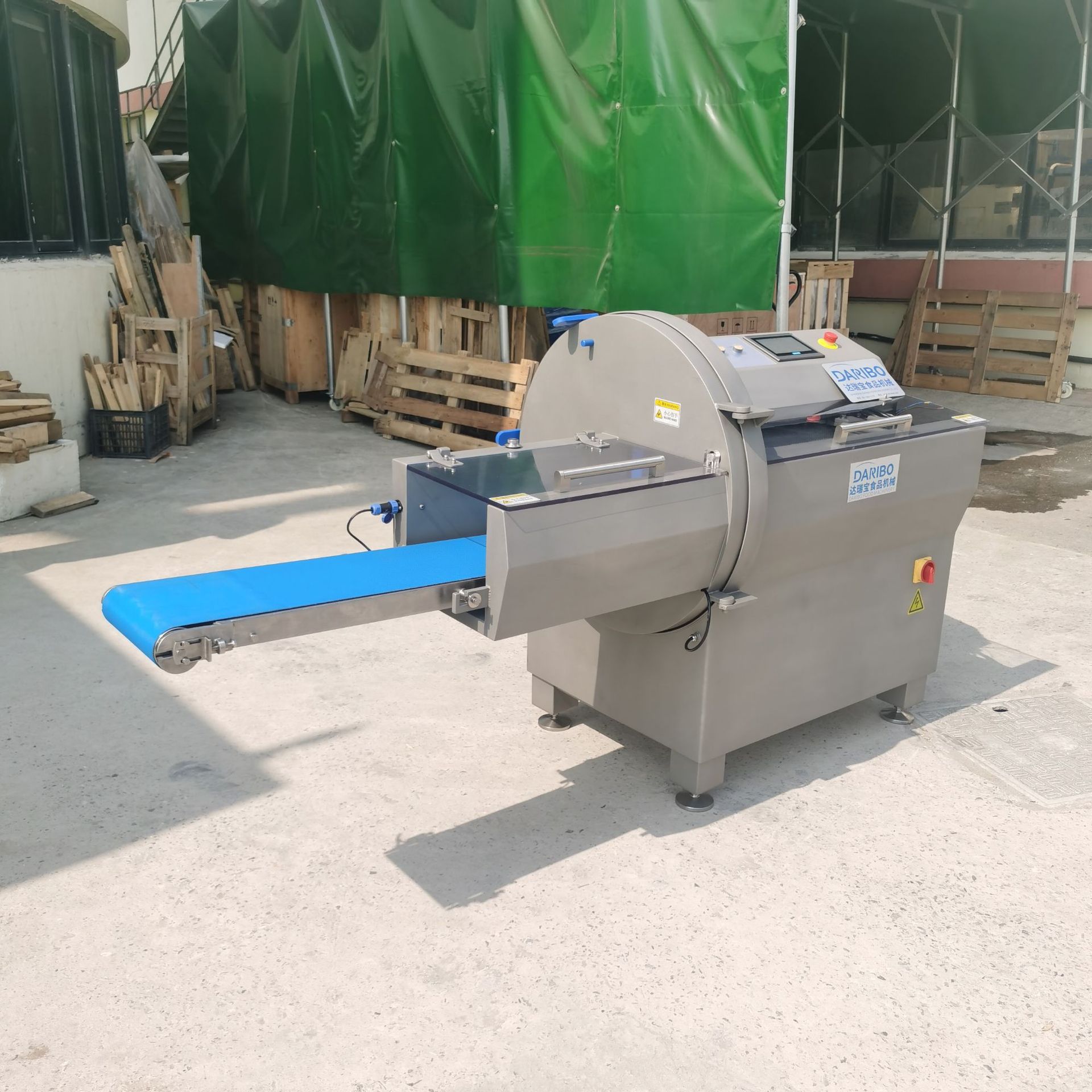 商用带分份输送带式砍排机切片机 冻鱼切段机不锈钢电动