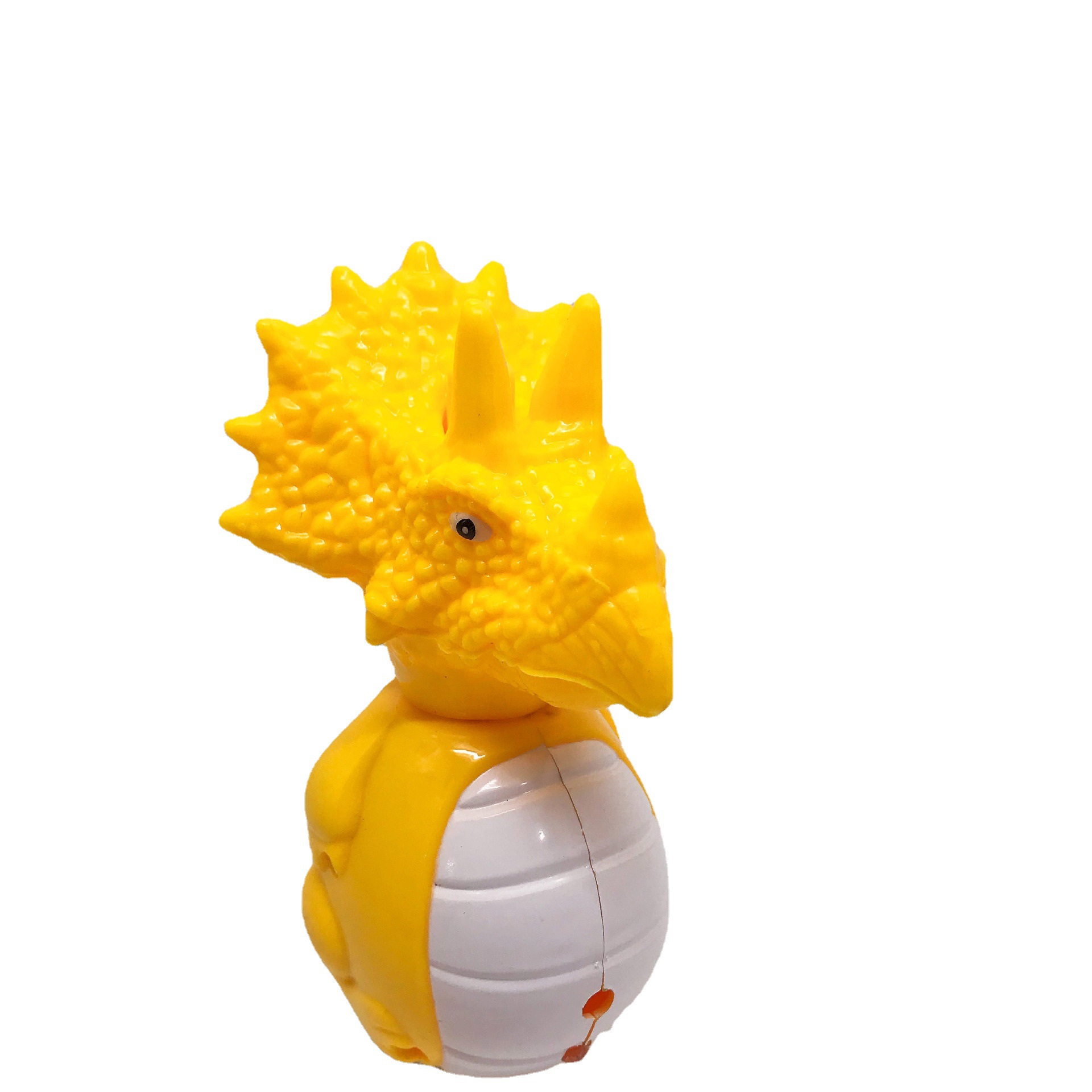 新款儿童三角恐龙闪光音乐陀螺热卖卡通发射器夜市批发男孩