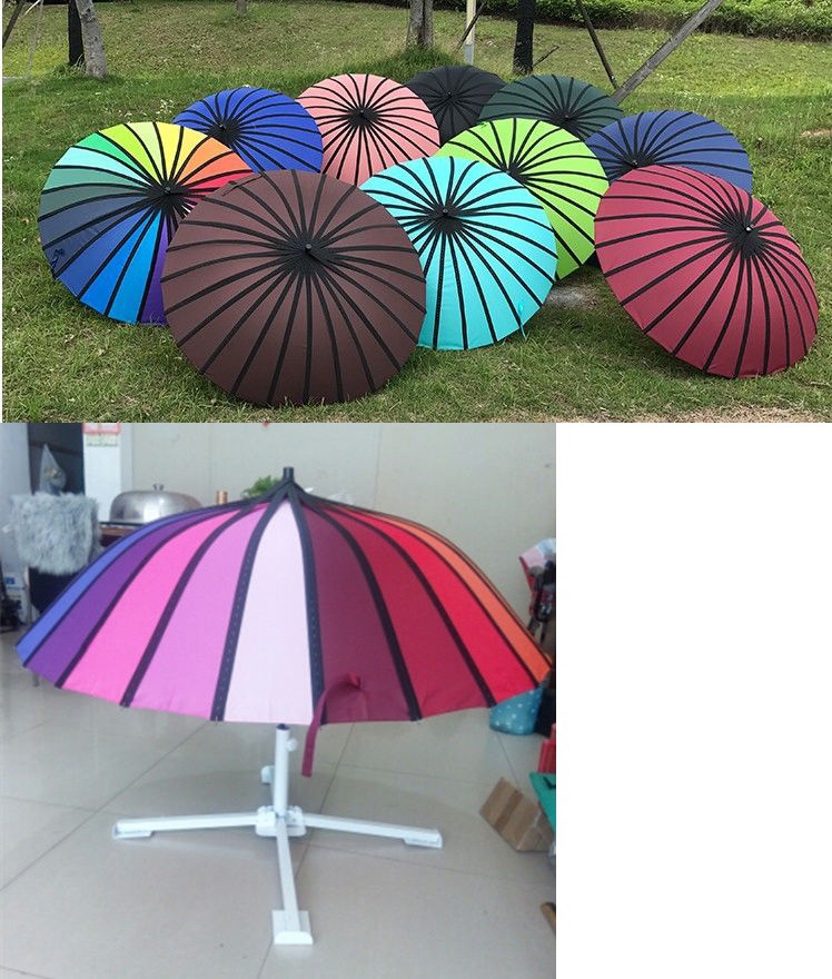 24骨微商地推伞8骨吸粉扫码神器引流伞发饰发夹伞16骨摆摊神器伞