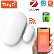 涂鸦智能ZigBee3.0无线门磁门窗防盗传感器App远程推送通知wifi