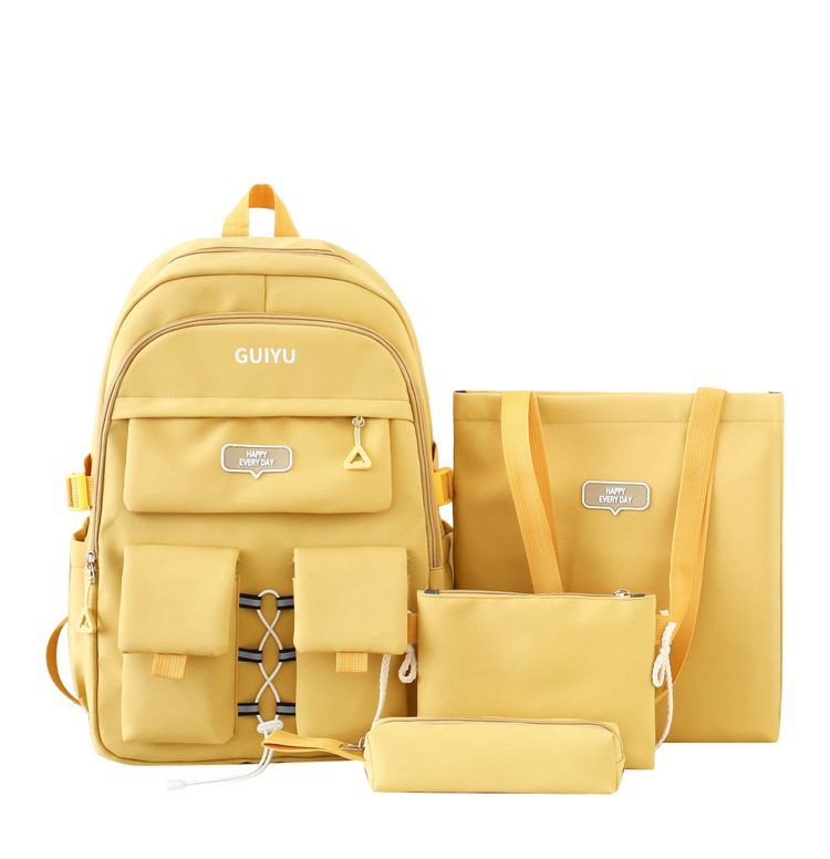 New Fashion Backpack for Male and Female Students Campus Schoolbag High-Looking Trendy Large Capacity Backpack