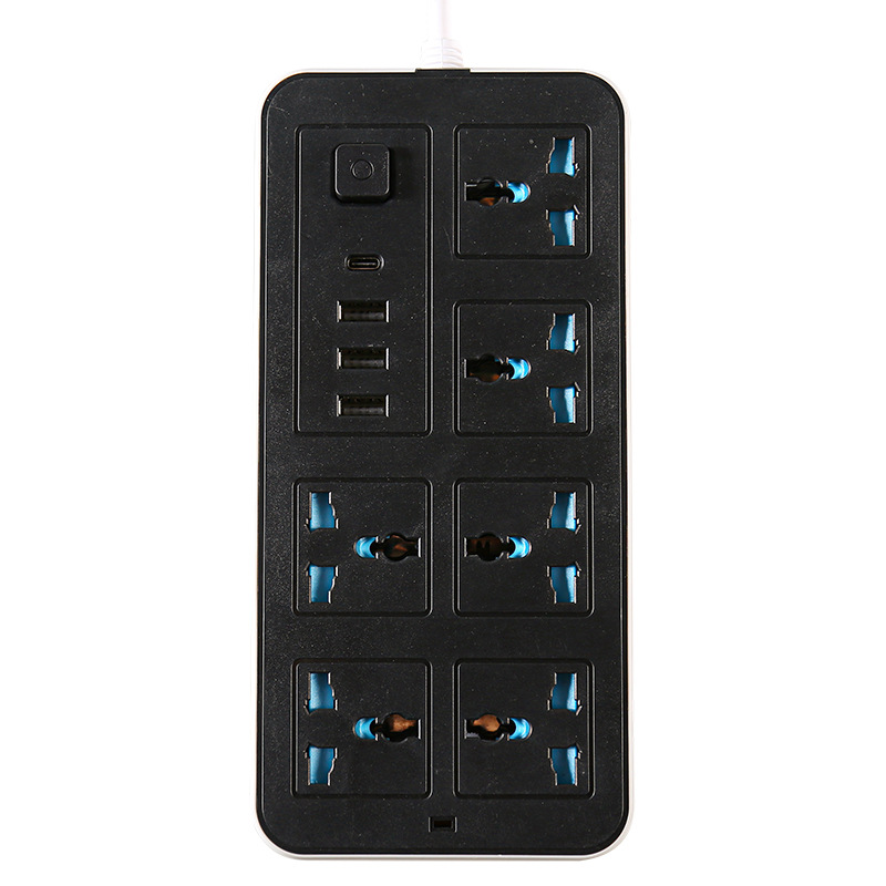 Customized Power Strip South Africa British Standard European Standard Multi-Functional Switch Socket Usb Power Strip Universal Jack Labeling Can Open Mold