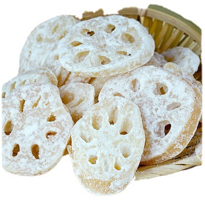 冰糖莲藕片 莲藕糖果 脯蜜饯果蔬脆喜糖年货干果无色素广西特产