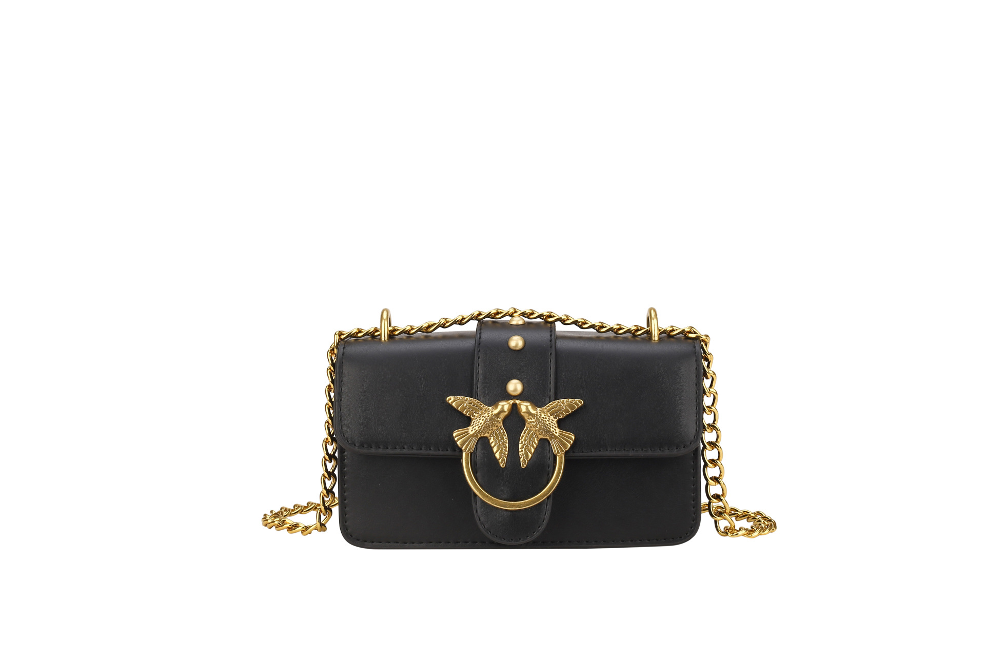 2022新款pinko燕子包包新潮百搭双飞鸟女士包包可单肩斜挎链条包