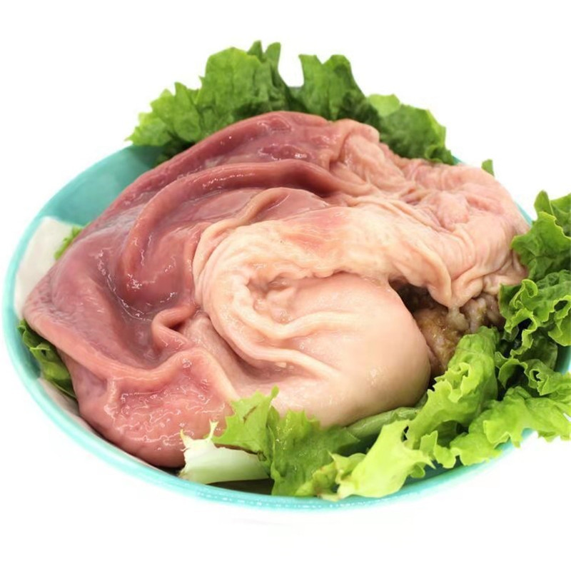 2只起批生鲜猪肚子山东土猪肚净处理黑猪肚冰鲜猪肚2面去油去水