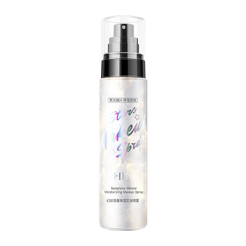 HIH Magic Color Meteor Moisturizing Makeup Mist Spray 100ml Waterproof Sweat-Proof Moisturizing Long-Lasting Finishing Fast Film Forming