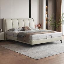 科技布艺床现代简约轻奢民宿双人床主卧大床1.8米1.5卧室软包婚床