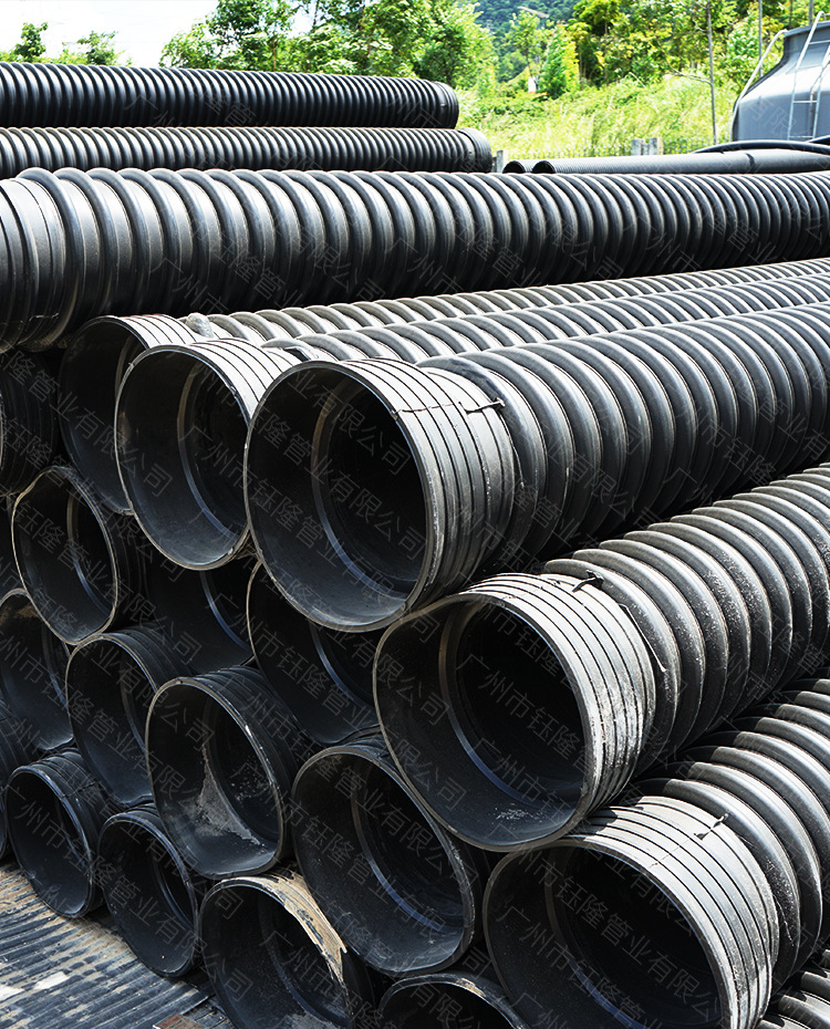 全塑加筋聚乙烯(pe)螺旋波纹管 全塑缠绕管 hdpe全塑缠绕管