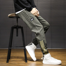 2022春夏秋跨境新款仿牛仔修身弹力直筒休闲裤男Men Casual Pants